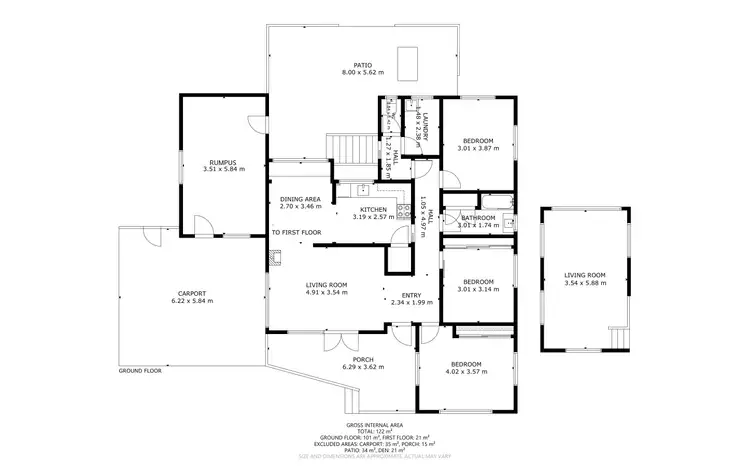 Floorplan of Homely house listing, 34 Hoey Street, Kearneys Spring QLD 4350