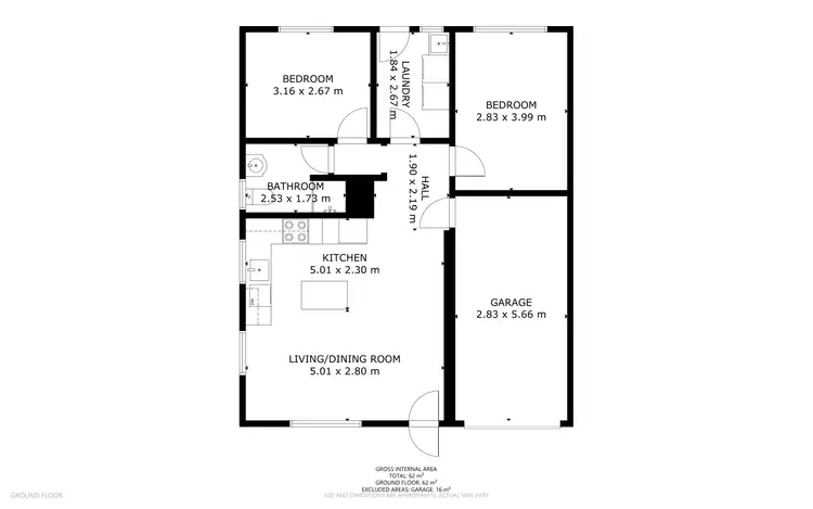 Floorplan of Homely other listing, 2/41 Hampton Street, Newtown QLD 4350