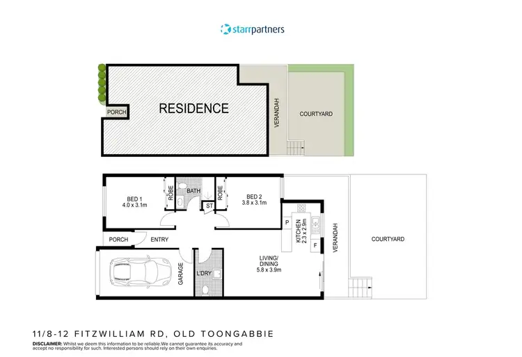 Floorplan of Homely villa listing, 11/8-12 Fitzwilliam Road, Old Toongabbie NSW 2146