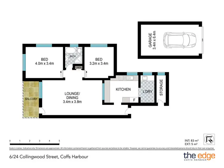 Floorplan of Homely unit listing, 6/24 Collingwood Street, Coffs Harbour NSW 2450