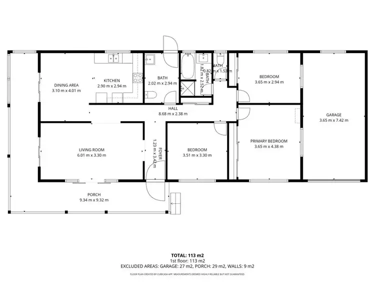 Floorplan of Homely house listing, 1 Justin Street, Southside QLD 4570