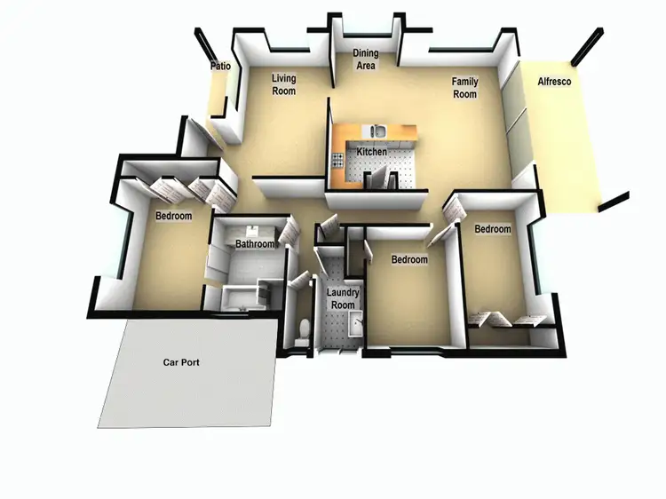 Floorplan of Homely house listing, 6 Jabiru Place, Zillmere QLD 4034