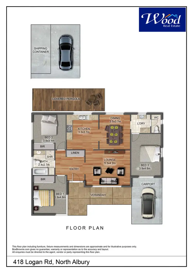 Floorplan of Homely house listing, 418 Logan Rd, North Albury NSW 2640