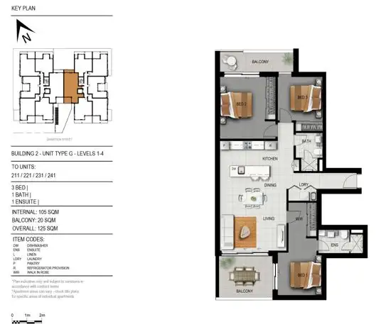 Floorplan of Homely apartment listing, Unit 211 44-52 Grantson Street, Windsor QLD 4030