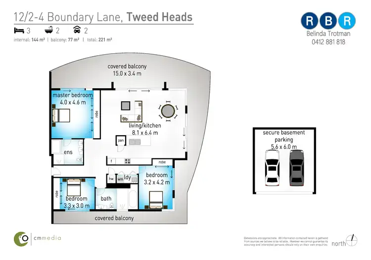 Floorplan of Homely apartment listing, 12/2-4 Boundary Lane, Tweed Heads NSW 2485