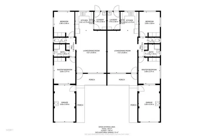Floorplan of Homely other listing, 1/21 Hampton Street, Newtown QLD 4350