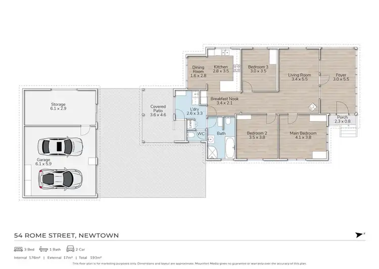 Floorplan of Homely house listing, 54 Rome Street, Newtown QLD 4350