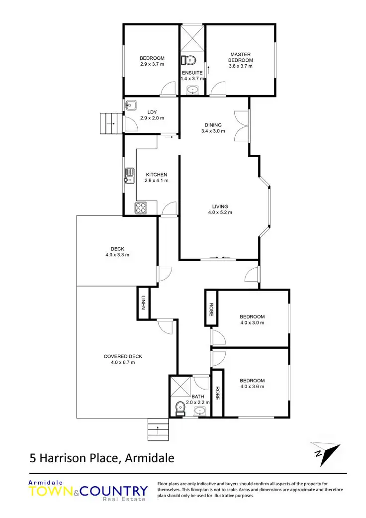 Floorplan of Homely house listing, 5 Harrison Place, Armidale NSW 2350