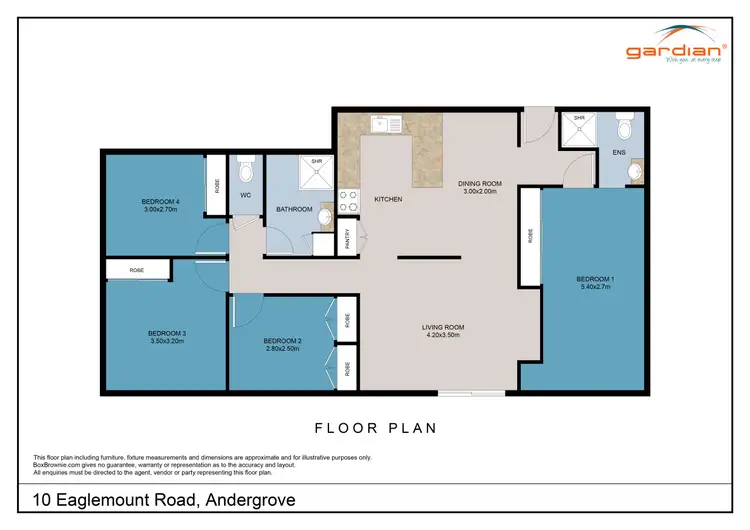 Floorplan of Homely house listing, 10 Eaglemount Road, Andergrove QLD 4740