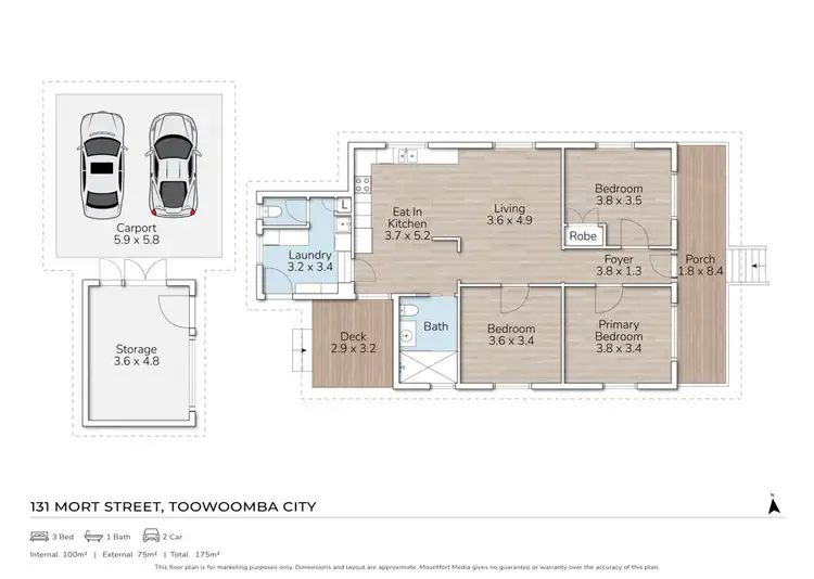 Floorplan of Homely house listing, 131 Mort Street, Toowoomba City QLD 4350