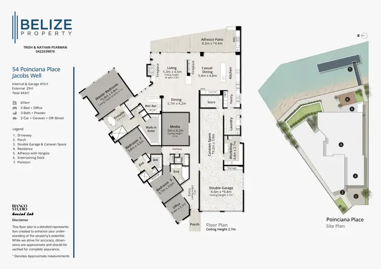 Floorplan of Homely house listing, 54 Poinciana Place, Jacobs Well QLD 4208