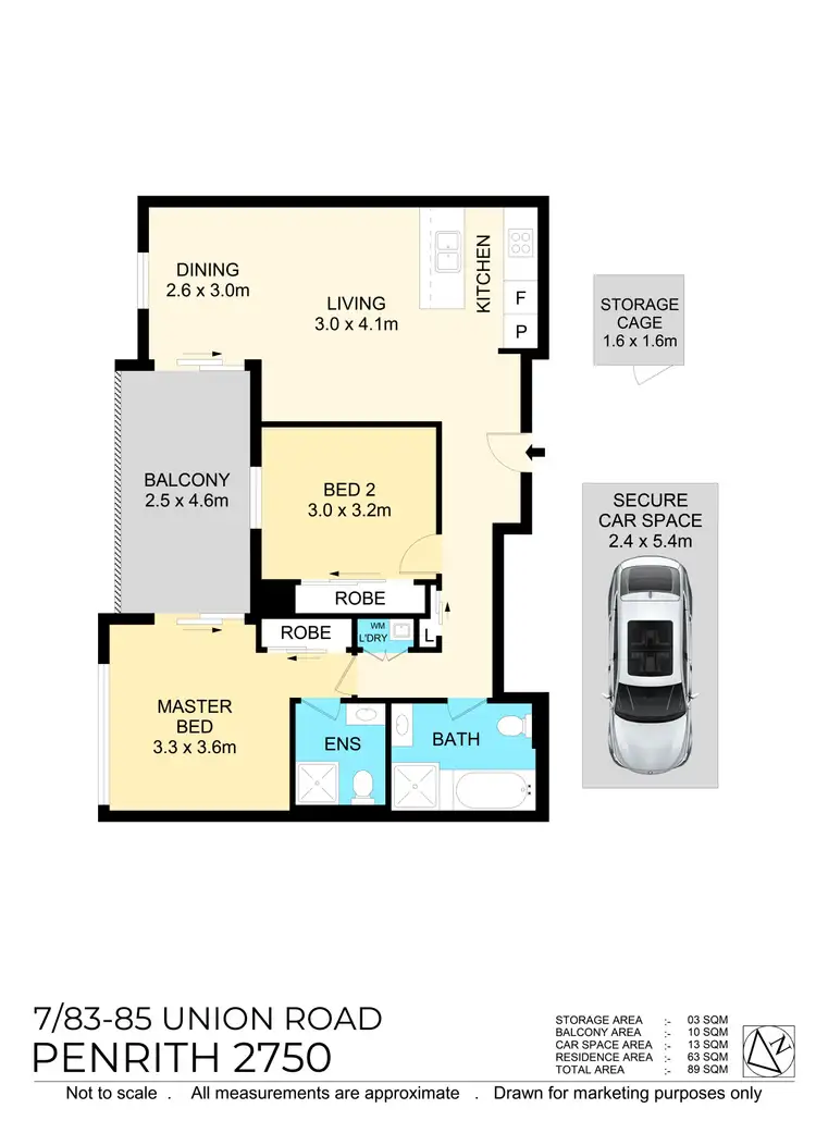 Floorplan of Homely unit listing, 7/83-85 Union Road, Penrith NSW 2750