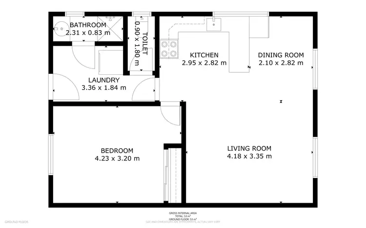 Floorplan of Homely other listing, 198 Ramsay Street (Granny Flat), Centenary Heights QLD 4350