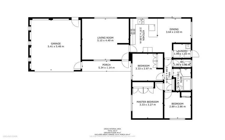 Floorplan of Homely house listing, 26 Orchid Street, Centenary Heights QLD 4350
