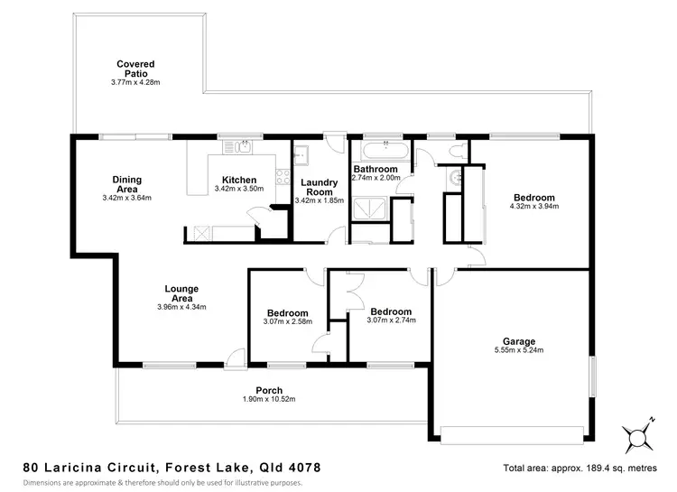 Floorplan of Homely house listing, 80 Laricina Cct, Forest Lake QLD 4078