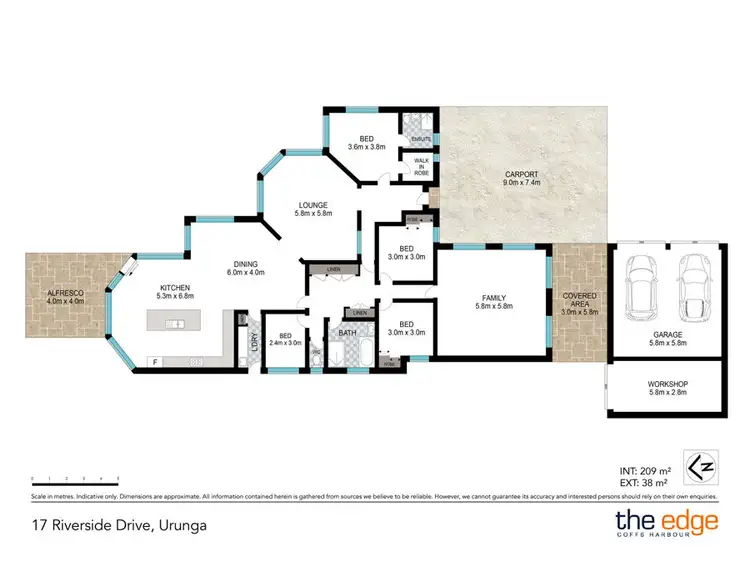 Floorplan of Homely house listing, 17 Riverside Drive, Urunga NSW 2455