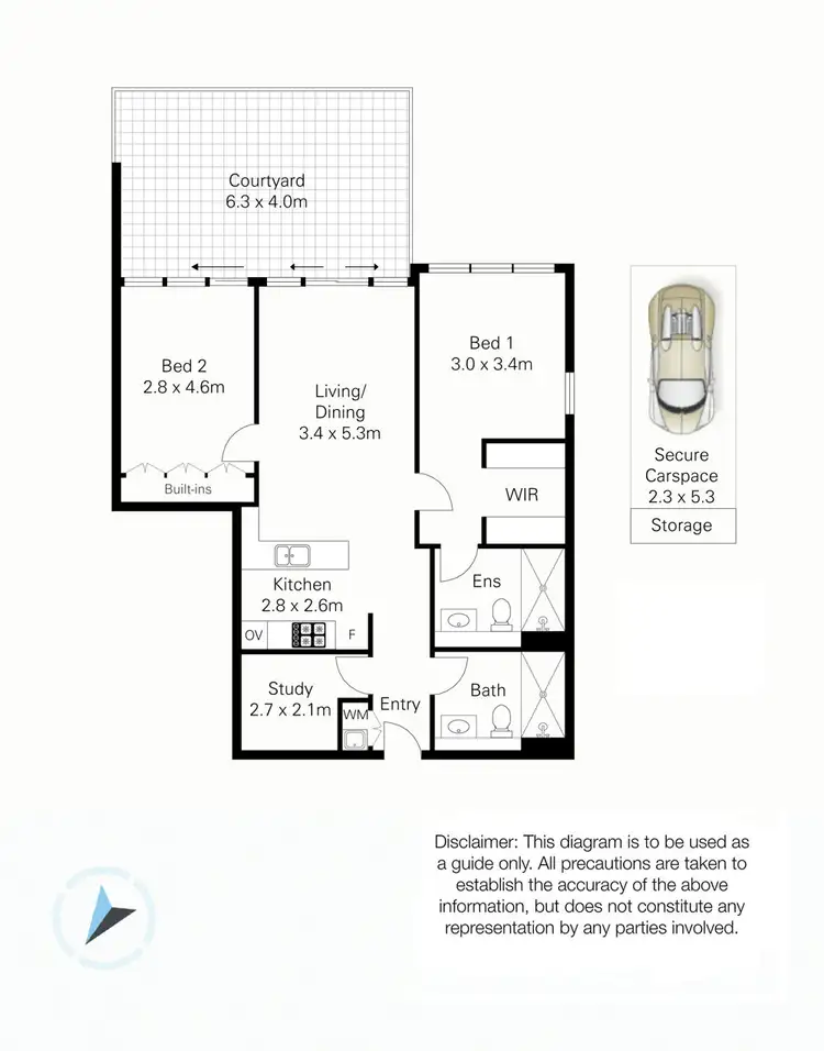 Floorplan of Homely apartment listing, B608/1 Avon Road, Pymble NSW 2073