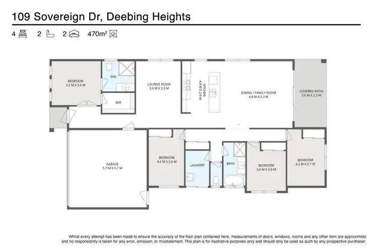 Floorplan of Homely house listing, 109 Sovereign Drive, Deebing Heights QLD 4306