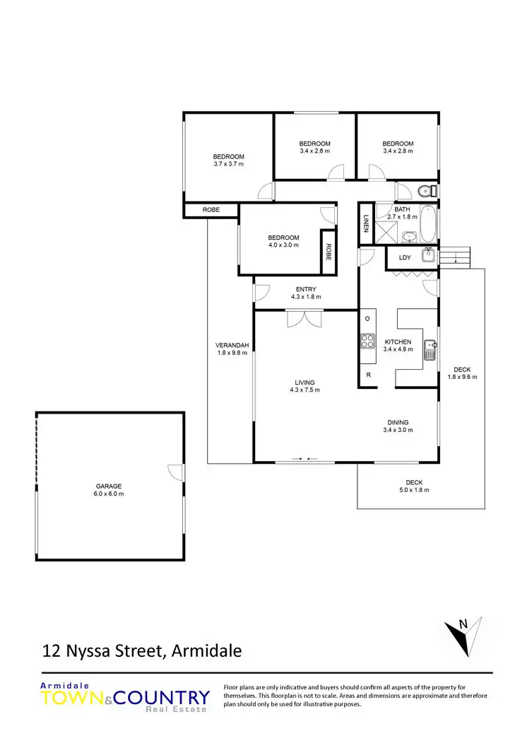 Floorplan of Homely house listing, 12 Nyssa Street, Armidale NSW 2350
