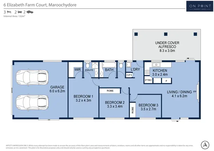 Floorplan of Homely house listing, 6 Elizabeth Farm Ct, Maroochydore QLD 4558