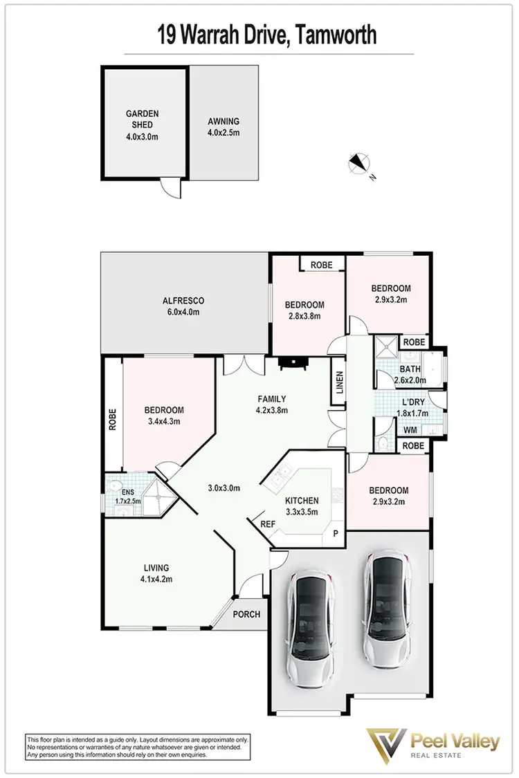 Floorplan of Homely house listing, 19 Warrah Drive, Tamworth NSW 2340