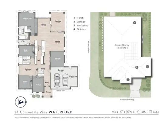 Floorplan of Homely house listing, 14 Conondale Way, Waterford QLD 4133
