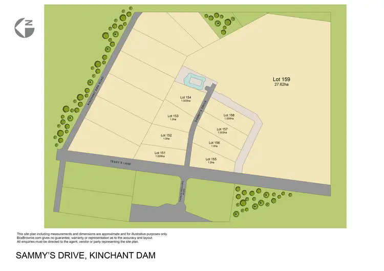 Floorplan of Homely land listing, LOT 151 - LOT 158 Sammys Drive, Kinchant Dam QLD 4741