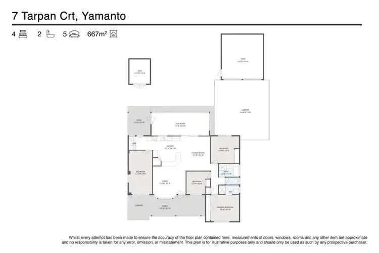 Floorplan of Homely house listing, 7 Tarpan Court, Yamanto QLD 4305