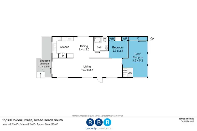 Floorplan of Homely house listing, 1B/30 Holden Street, Tweed Heads South NSW 2486
