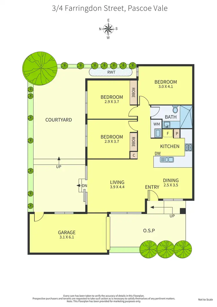 Floorplan of Homely unit listing, 3/4 Farringdon Street, Pascoe Vale VIC 3044