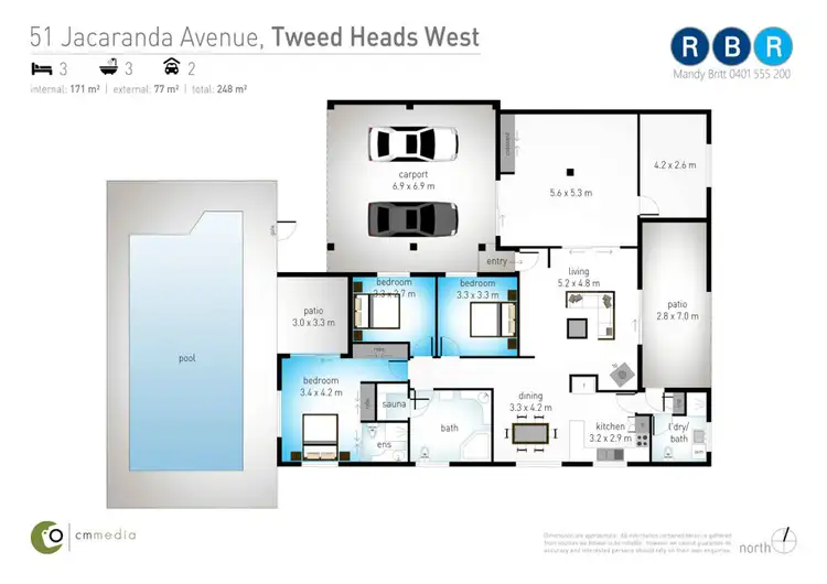 Floorplan of Homely house listing, 51 Jacaranda Avenue, Tweed Heads West NSW 2485