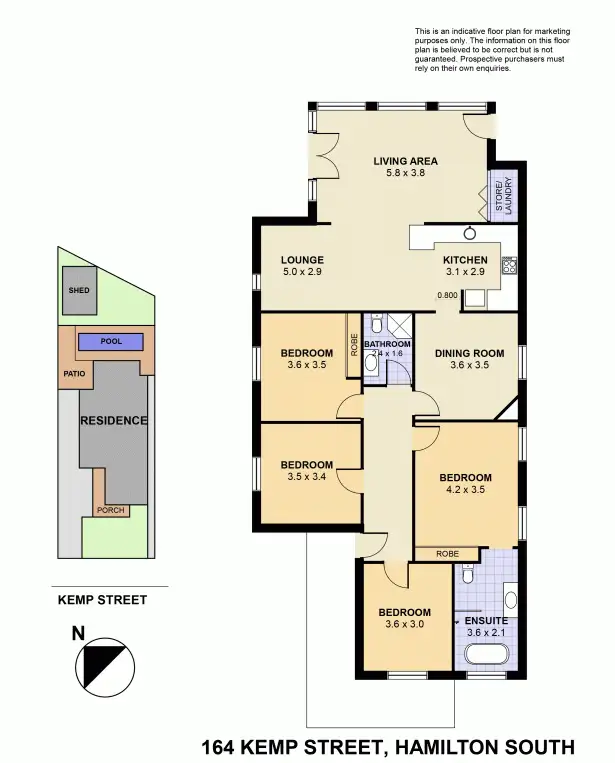Floorplan of Homely house listing, 164 Kemp Street, Hamilton South NSW 2303