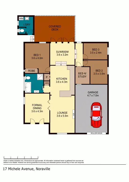 Floorplan of Homely house listing, 17 Michele Avenue, Noraville NSW 2263