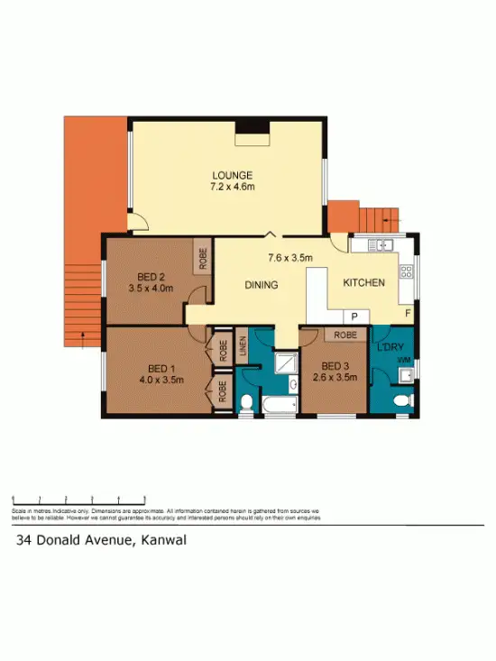 Floorplan of Homely house listing, 34 Donald Avenue, Kanwal NSW 2259