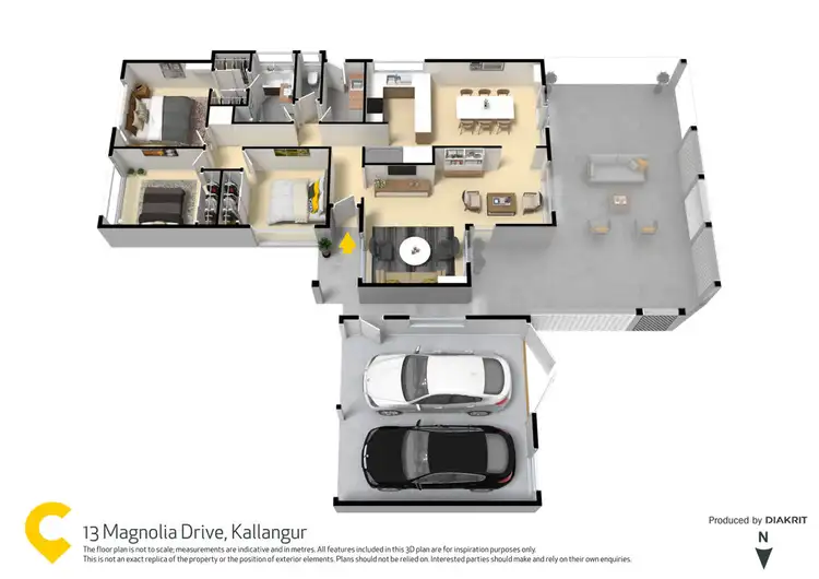 Floorplan of Homely house listing, 13 Magnolia Dr, Kallangur QLD 4503