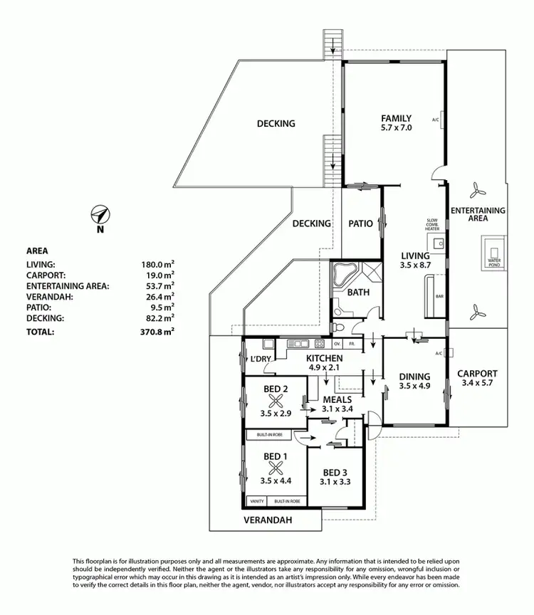 Floorplan of Homely house listing, 24 Honeysuckle Grove, Bridgewater SA 5155