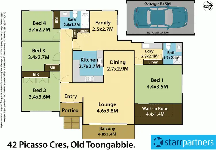 Floorplan of Homely house listing, 42 Picasso Crescent, Old Toongabbie NSW 2146