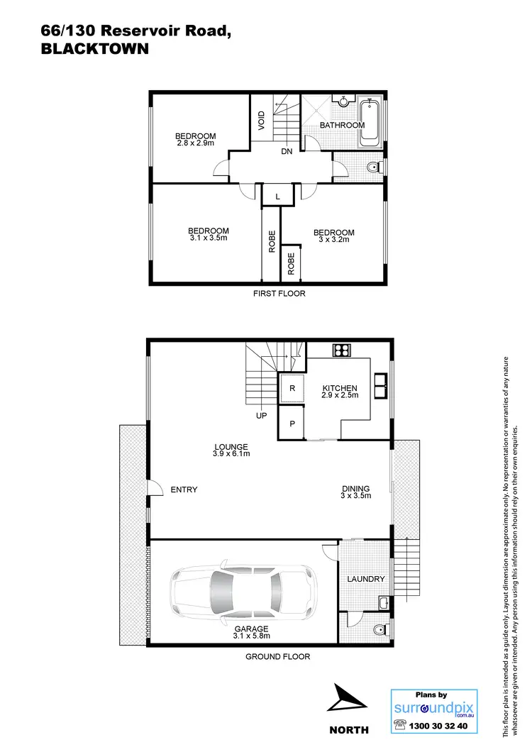 Floorplan of Homely townhouse listing, Address available on request
