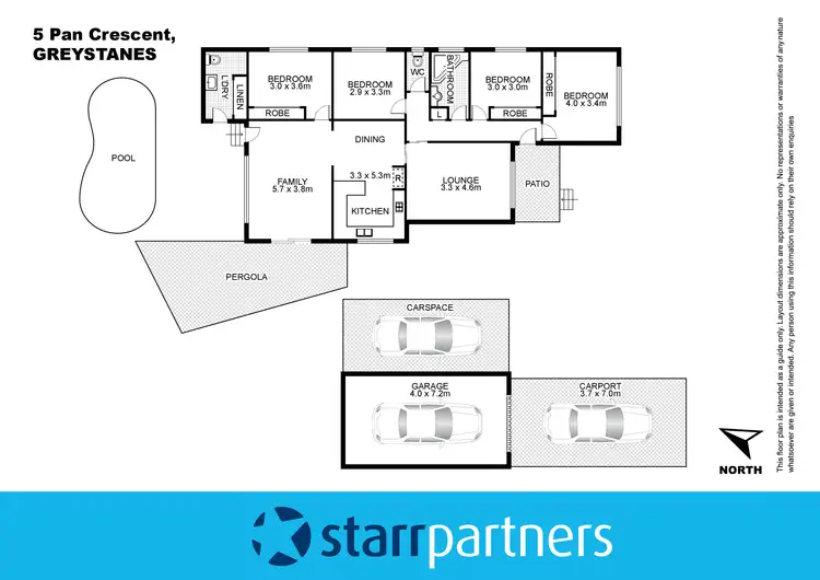 Floorplan of Homely house listing, 5 Pan Crescent, Greystanes NSW 2145