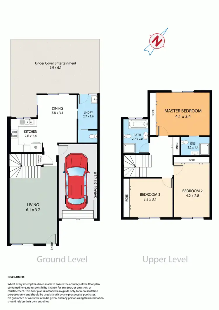 Floorplan of Homely townhouse listing, 3/25 Stanbury Place, Quakers Hill NSW 2763