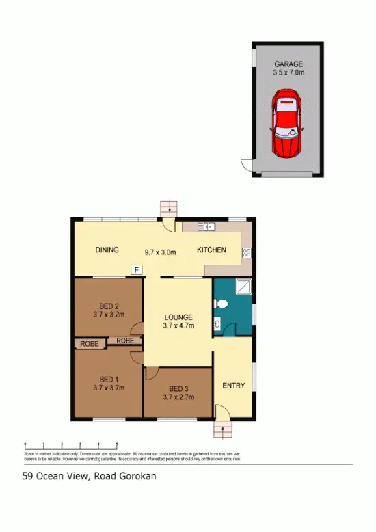 Floorplan of Homely house listing, 59 Ocean View Road, Gorokan NSW 2263