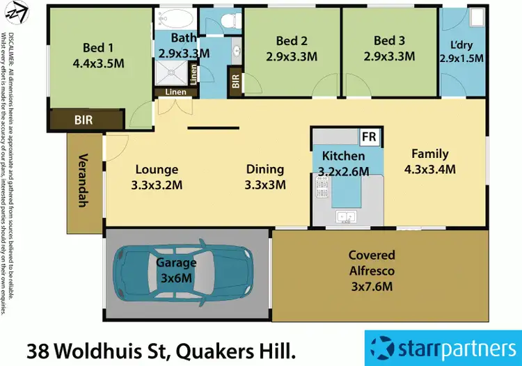 Floorplan of Homely house listing, 38 Woldhuis Street, Quakers Hill NSW 2763