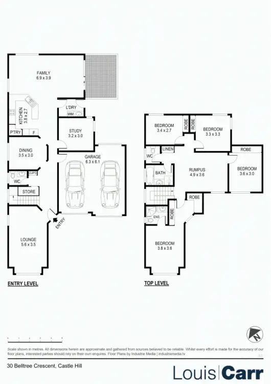 Floorplan of Homely house listing, 30 Belltree Crescent, Castle Hill NSW 2154