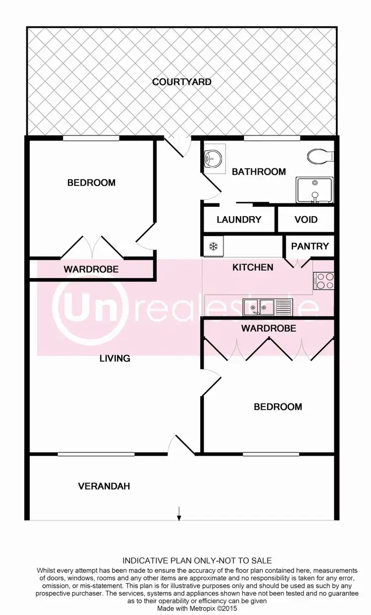 Floorplan of Homely unit listing, 3/83 Sawtell Road, Toormina NSW 2452