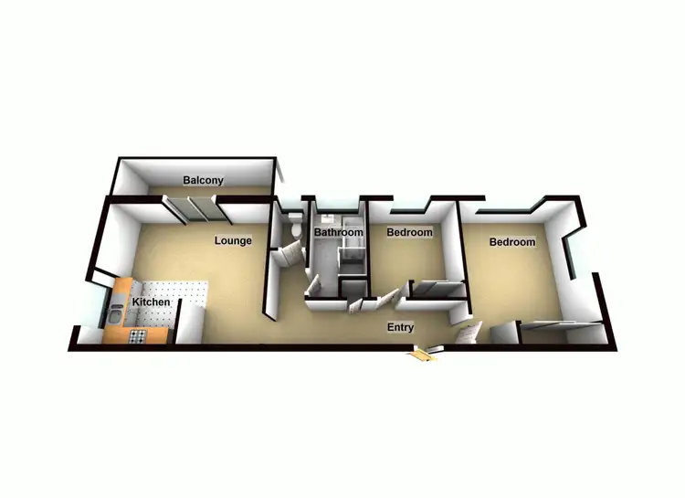 Floorplan of Homely unit listing, z5/247 Junction Road, Clayfield QLD 4011