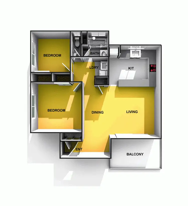 Floorplan of Homely unit listing, 3/112-114 Alexandra Parade, Alexandra Headland QLD 4572