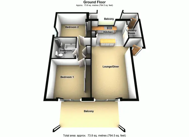 Floorplan of Homely house listing, 18/360 Grand Avenue, Forest Lake QLD 4078