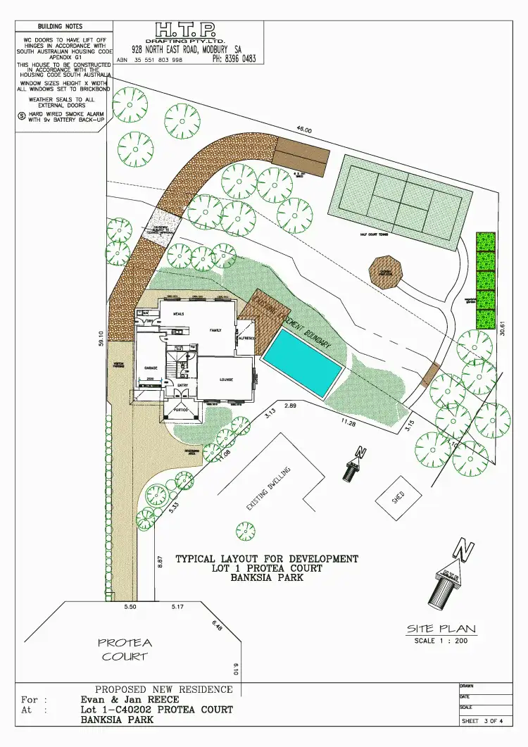 Floorplan of Homely land listing, 5 Protea Court, Banksia Park SA 5091