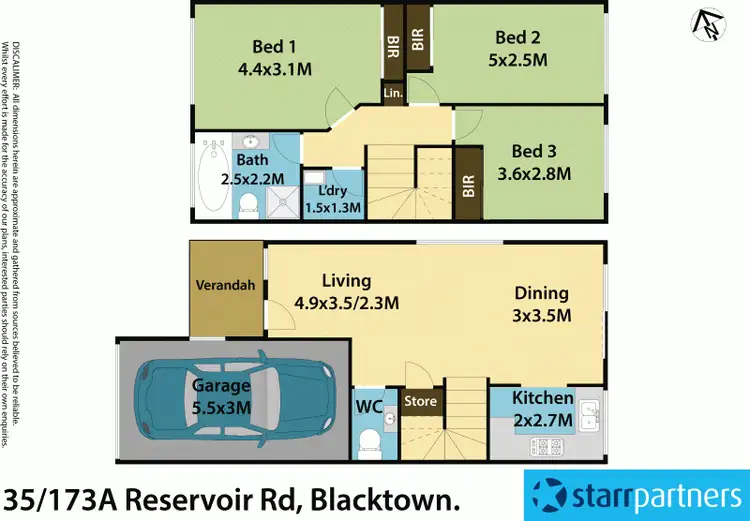 Floorplan of Homely townhouse listing, 35/173A Reservoir Road, Blacktown NSW 2148