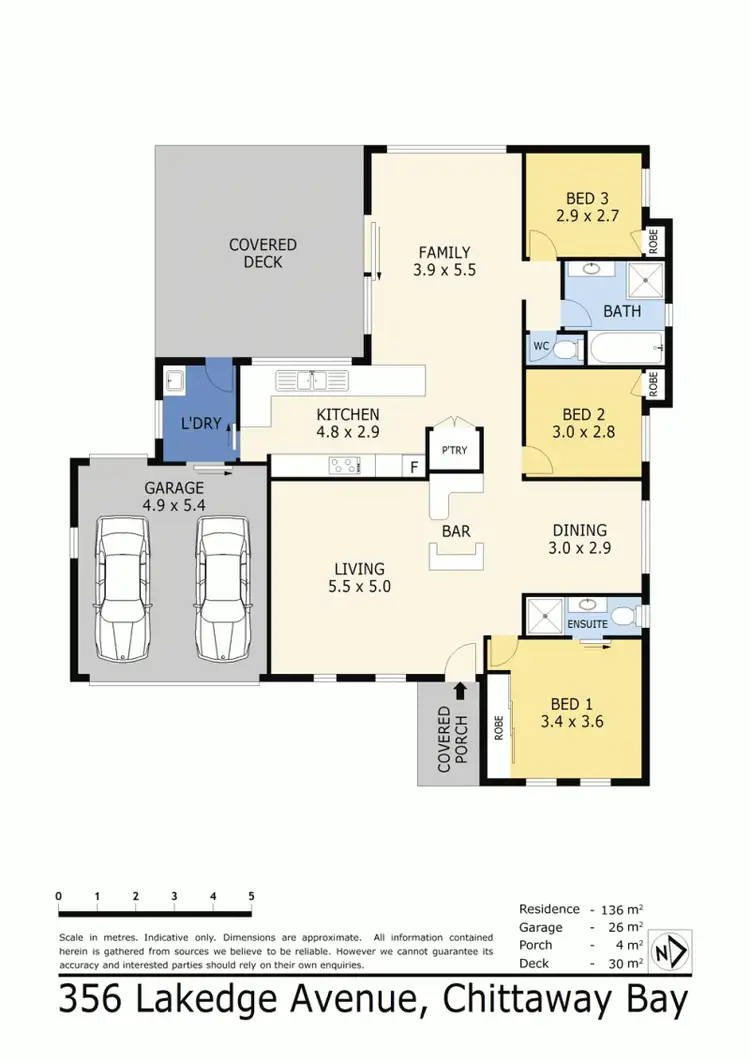 Floorplan of Homely house listing, 357 Lakedge Avenue, Berkeley Vale NSW 2261